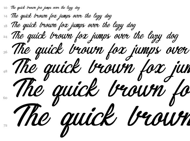 Bikinis font waterfall